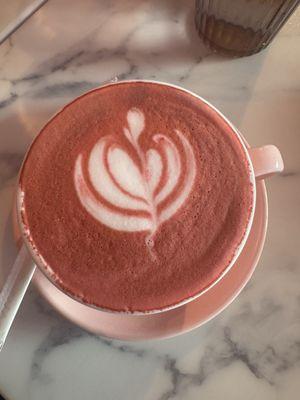 Pink latte