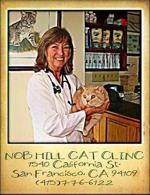 Dr.Doe and Mike at Nob Hill Cat Clinic