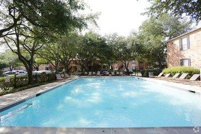 Sparkling resort inspired pool.