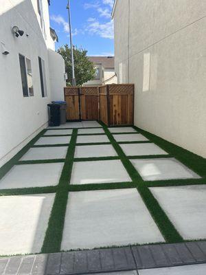 The new side yard