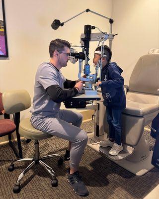 Eye spy with my little eye... a future full of clear vision and bright smiles, thanks to Dr. Eide!