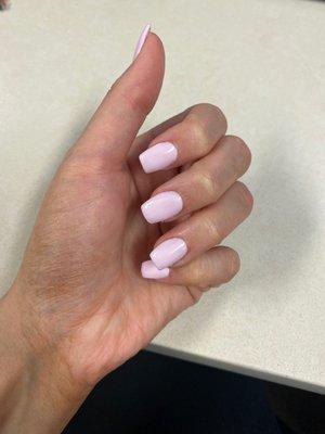 Full acrylic no chip in ballet pink (601)