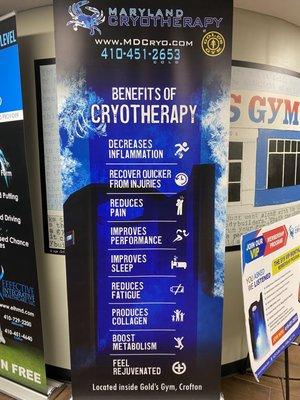 Benefits of Cryotherapy!