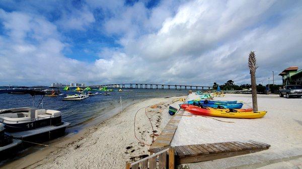 Southwest view of the bridge from Navarre Family Watersports