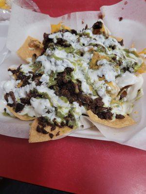 Carne asada nachos