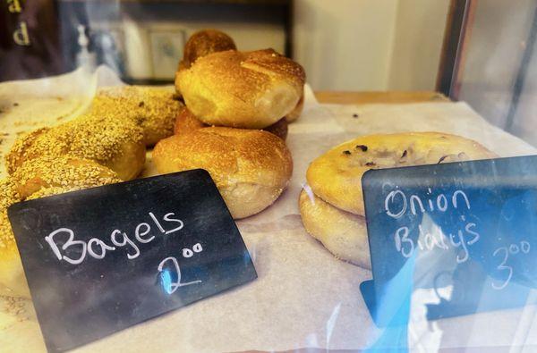 10/25/24 Bagels $2 each, bialy's $3 a piece