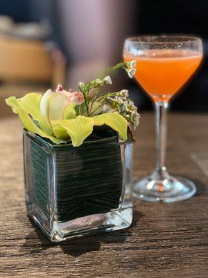 Flowers on table