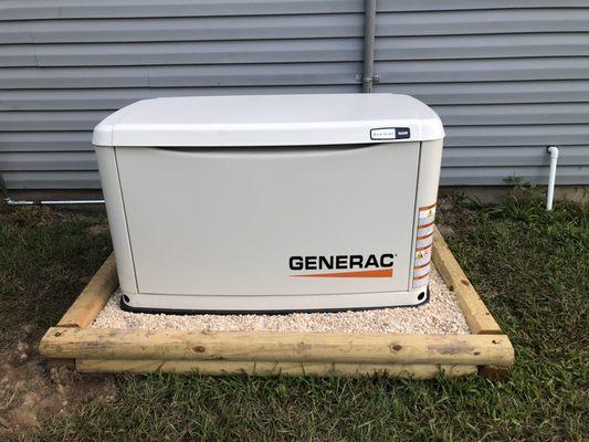 Installation of a Generac Whole Home Generator (we are an Authorized installer and dealer)