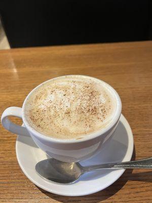 Raspberry Amaretto latte with Almond milk