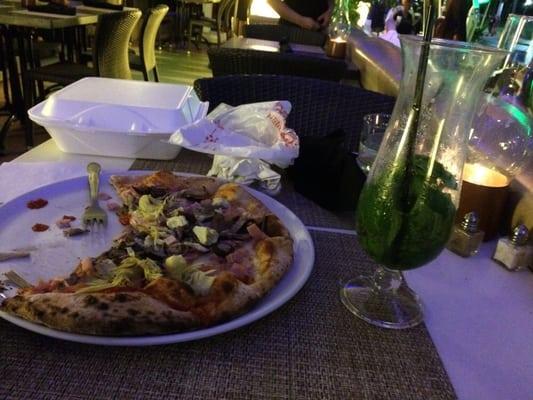 4seasons pizza and Titos Mojito.