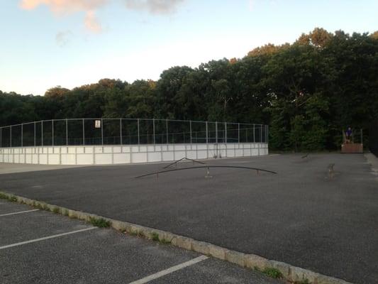 Skate park and roller hockey area.