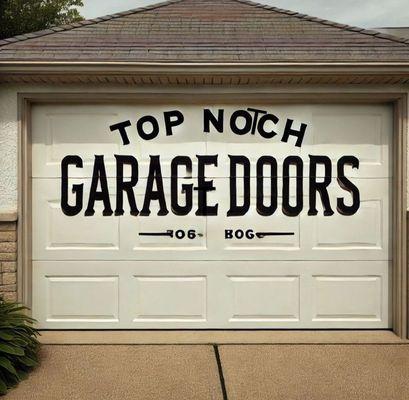 Garage door advertisement