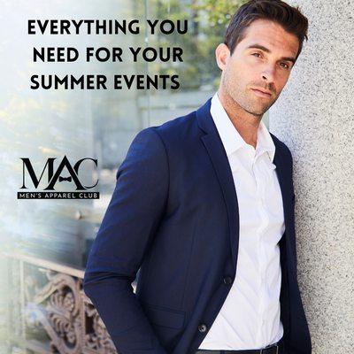 With year round, tropical weight wools, you don't have to sacrifice comfort for style this summer.

Mens Apparel Club