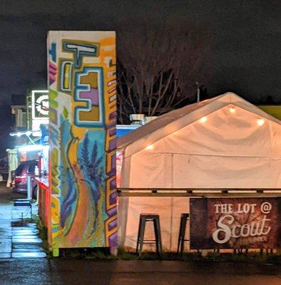 Scout food cart pod at NE 28th and Glisan.