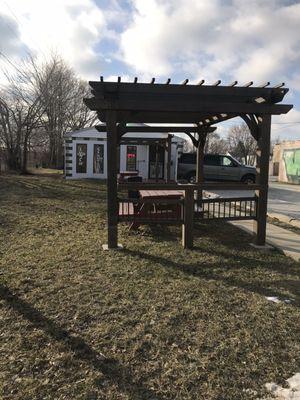 Outdoor seating area