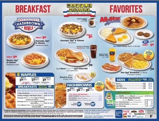 Waffle House menu