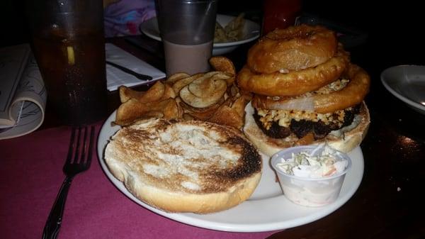 Loved my Blackened Bleu Burger.