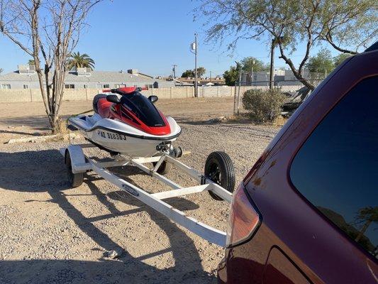 Jet ski we rented this year