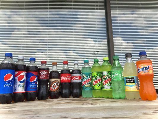 Bottled drinks that we have available right now