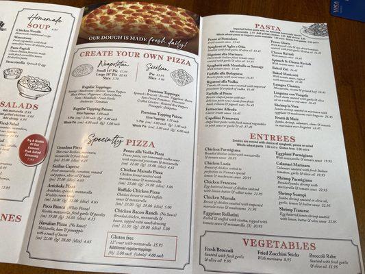 Large menu