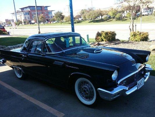 A Pontiac thunder bird that needed a transmission rebuild. A really sweet looking car.