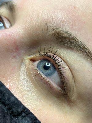 Lash lift and tint