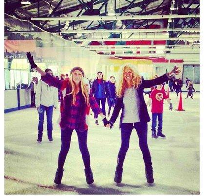 Skating at Sky Rink.