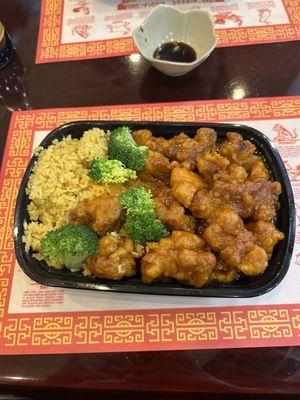 General Tsos Chicken and Fried Rice