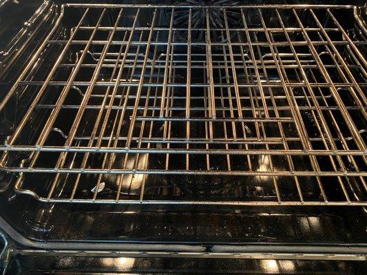 Oven racks before cleaning