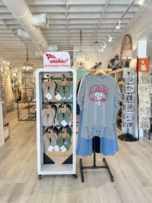 Archies flip flops and Collegiate has arrived at The Rustic Market Woodstock!