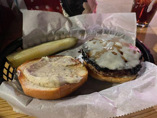 Portobello mushroom burger