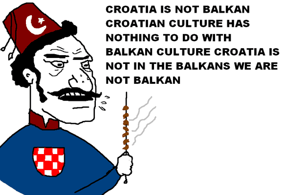 Blonde little peep tender says "Croatia not Balkan, go back to Hungary with the rest of Magyar trash"