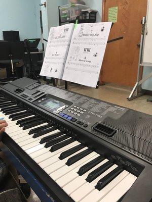 Learning the piano