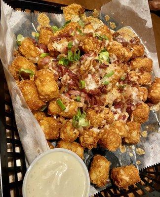 Super crunchy loaded tots! : )