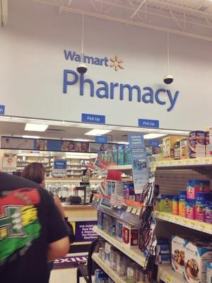 Entrance to walmart pharmacy.