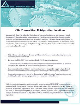 With C02 being exempt from PSM/RMP regulations, having a high energy efficiency ratio and low construction costs, it's no wonder why C02 is