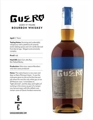 Dave Phinney's Guero 17Yr Bourboun