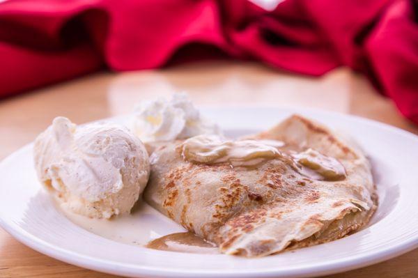 Our Jamaican Crepe. Banana, Coconut and Caramel. It's incredible.