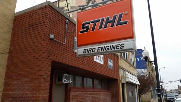 Bird Engines, front of store