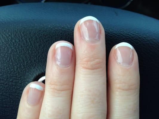 Shellac French nails