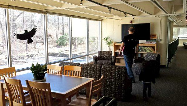 library area on the 2nd floor