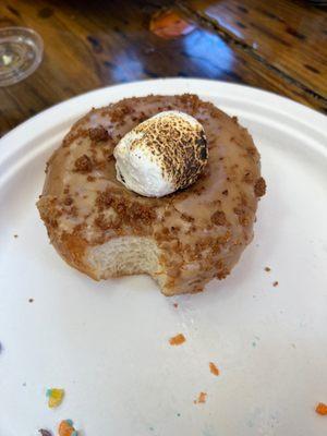 Who needs a campfire when you can have a s'mores doughnut