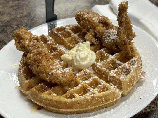 Chicken & Waffle Breakfast - not bad, just okay. Review will stay as is, no change.