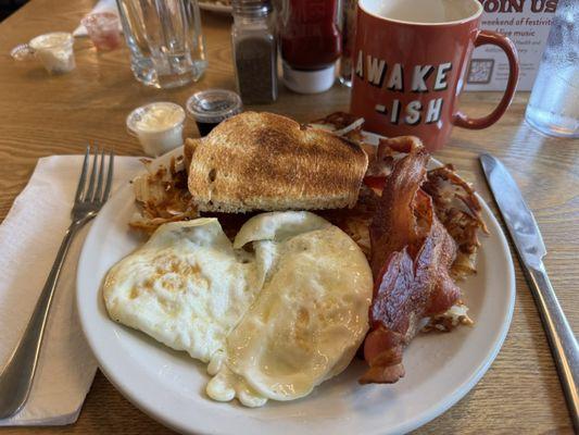 The Red shorts breakfast- they even make their own Jam and it's different every day.