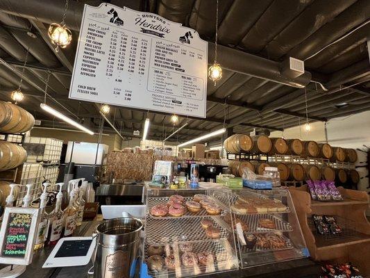 Ordering counter & baked goods