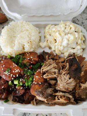 Honolulu Chicken and Luaua Pork