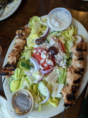 Shish Tawook with salad