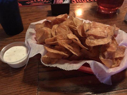 Homemade kettle chips, They are great!!