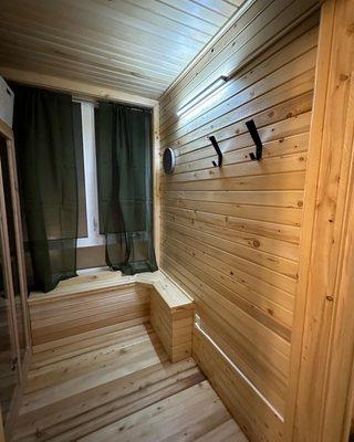 Our Private Infrared Sauna room