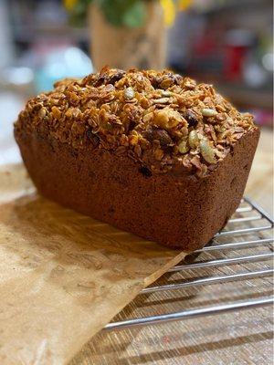 Carrot Granola Loaf